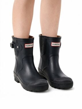 Hunter Original Bennie Short Rain Boots Black Women’s 9 / Men’s 8 (EU 40/41)